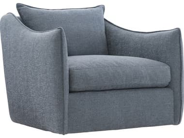 Bernhardt Plush Blue Swivel Accent Chair BHP4812SB