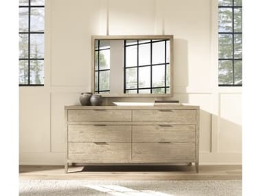 Bernhardt Tribeca 6-Drawers Beige Oak Wood Double Dresser BHTRIBECABEDROOMSET1