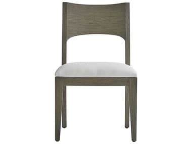 Bernhardt Teak Wood Brown Upholstered Side Dining Chair BHX04541X