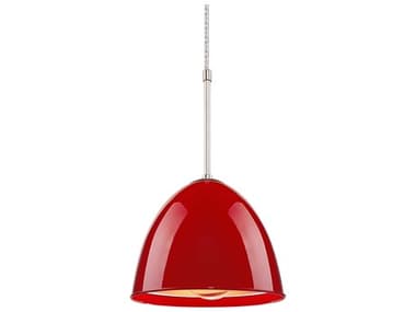 Bruck Lighting Classic 9'' Wide Mini Pendant with Gypsy Red Aluminum Shade BK110902