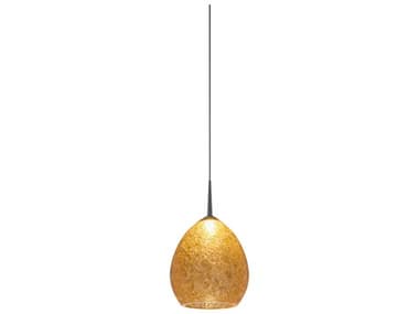 Bruck Lighting Vibe 5'' Wide LED Mini Pendant with Champagne Glass Shade BK223887