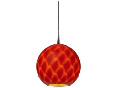 Bruck Lighting Sirena 7'' Wide LED Mini Pendant with Red Glass Shade BK223922