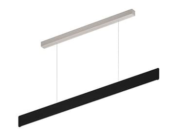 Bruck Lighting After-8 1-Light Black Linear Island Pendant BKAFT8L130K90BK