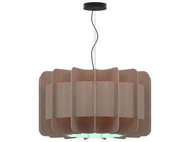 Bruck Lighting WEP Clarissa 1 - Light Pendant BKWEPCLA75LE26PBKGYOLPT