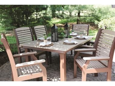 Berlin Gardens Classic Terrace Recycled Plastic Dining Set BLGCLASSICTERRACE17