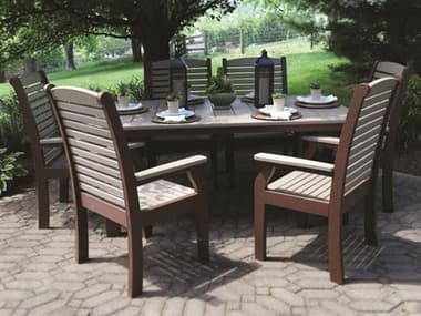 Berlin Gardens Classic Terrace Recycled Plastic Dining Set BLGCLASSICTERRACE4