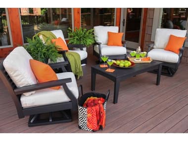 Berlin Gardens Classic Terrace Recycled Plastic Cushion Lounge Set BLGCLSSCTRRNCELNGSET7