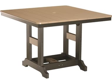 Berlin Gardens Garden Classic Recycled Plastic 44'' Wide Square Bar Height Table BLGGCLT0044B