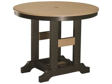 Berlin Gardens Garden Classic Recycled Plastic 38'' Wide Round Dining Height Table BLGGCRT0038D