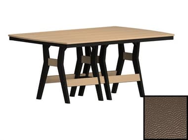 Berlin Gardens Harbor Recycled Plastic Hammered 72''W x 44''D Rectangular Dining Height Table BLGHHFT4472D