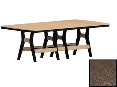 Berlin Gardens Harbor Recycled Plastic Hammered 96''W x 44''D Rectangular Dining Height Table BLGHHFT4496D