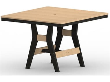 Berlin Gardens Harbor Recycled Plastic 44'' Wide Square Bar Height Table BLGHST0044B