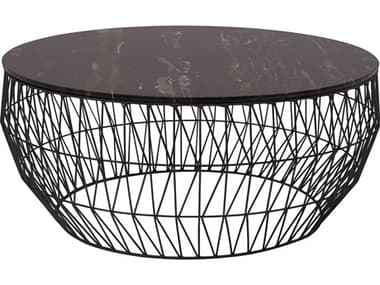 Bend Goods 36&quot; Marble Coffee Table Round BND36COFFEETABLEBLK