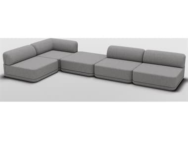 Bend Goods Cube Gray Upholstered Sectional Sofa BNDCUBECNRMIXGRBCLE