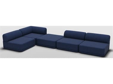 Bend Goods Cube Blue Upholstered Sectional Sofa BNDCUBECNRMIXNYCHNL