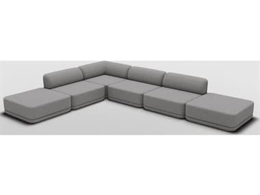 Bend Goods Cube Gray Upholstered Sectional Sofa BNDCUBECNROTTOMIXGRBCLE