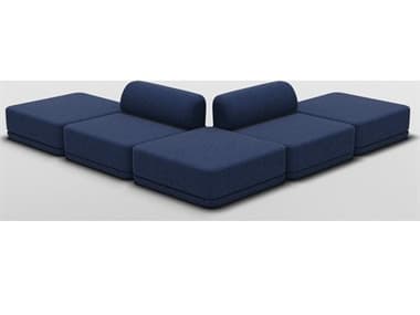 Bend Goods Cube Blue Upholstered Sectional Sofa BNDCUBEOTTOMIXNYCHNL