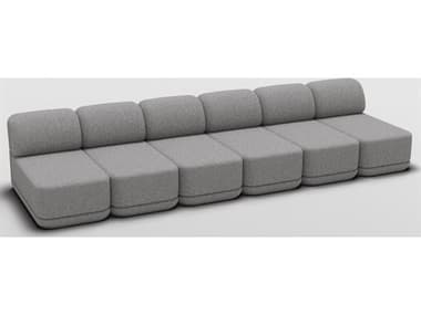 Bend Goods Cube Gray Upholstered Sectional Sofa BNDCUBESLIMCATERPILLARGRBCLE