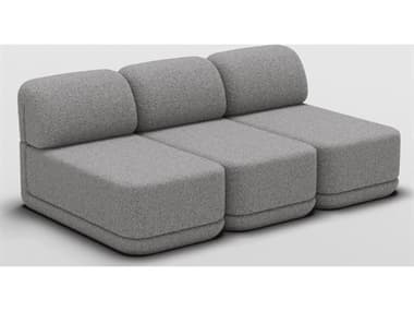 Bend Goods Cube Gray Upholstered Sectional Sofa BNDCUBESLIMTRIOGRBCLE