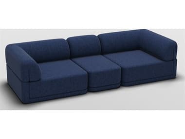 Bend Goods Cube Blue Upholstered Sectional Sofa BNDCUBESOFASLIMSETNYCHNL