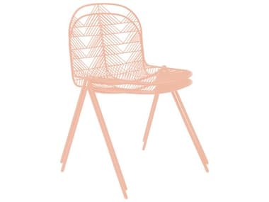 Bend Goods Outdoor Betty Galvanized Iron Peachy Pink Dining Chair BOOBETTYPNK