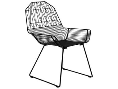Bend Goods Outdoor Farmhouse Galvanized Iron Black Iron Lounge Chair BOOFARMBLK