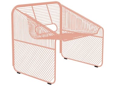 Bend Goods Outdoor Hot Seat Galvanized Iron Peachy Pink Lounge Chair BOOHOTSEATPNK
