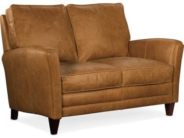 Bradington Young Zion 63&quot; Leather Upholstered Loveseat BRD60075