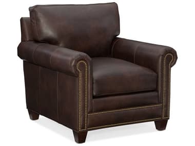 Bradington Young Raylen 37&quot; Leather Accent Chair BRD60425