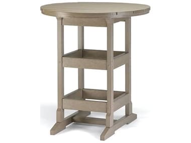 Breezesta Recycled Plastic 36'' Round Bar Height Table BREBH0908