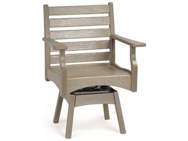 Breezesta Piedmont Recycled Plastic Swivel Rocker Dining Arm Chair BREPT0601