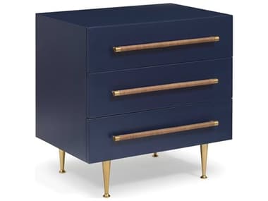 Brownstone Audrey 26&quot; Wide 3-Drawers Blue Nightstand BRNAD105B