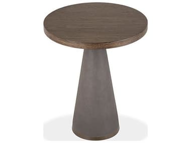 Brownstone Costa Round Wood Sable End Table BRNCT503