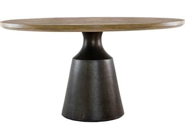 Brownstone Diego Round Wood Chair Bronze Dining Table BRNDG300