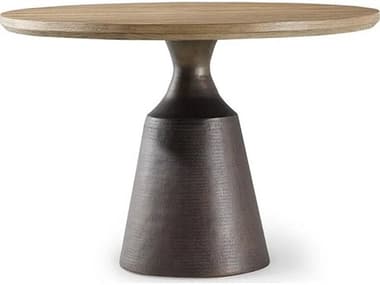Brownstone Diego Round Wood Chair Bronze Dining Table BRNDG301