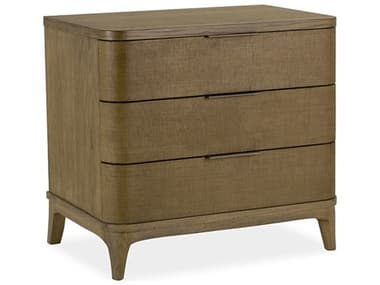 Brownstone Hayes 3-Drawers Brown Oak Wood Nightstand BRNHA105
