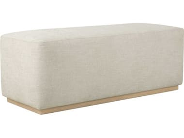 Brownstone Higgins 51&quot; Crypton Beach Beige Fabric Upholstered Accent Bench BRNHG012