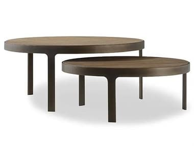 Brownstone Laguna Round Wood Mesa Bronze End Table BRNLU502