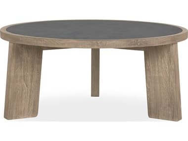 Brownstone 42&quot; Round Faux Cement Fog Coffee Table BRNRC502