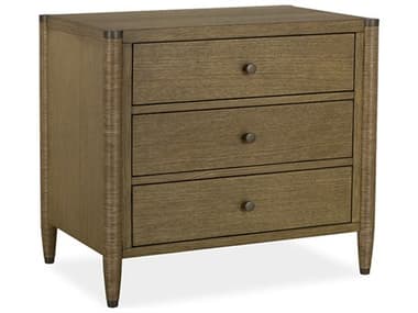 Brownstone Vincent 3-Drawers Brown Oak Wood Nightstand BRNVN105