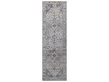 Bashian Ashland Bordered Runner Area Rug BSHA181IVASH311RUN