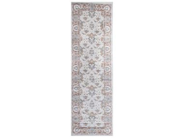 Bashian Ashland Bordered Runner Area Rug BSHA181IVASH315RUN