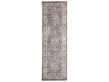 Bashian Legacy Bordered Runner Area Rug BSHL115DYRSLGC105RUN