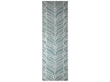 Bashian Valencia Chevron Runner Area Rug BSHR131TEAL313RUN