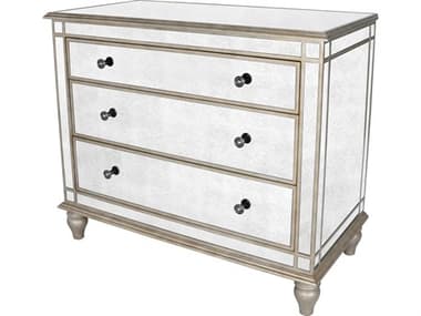 Butler Laflin Mirror Mirrored Birch Wood Accent Chest BT1122146