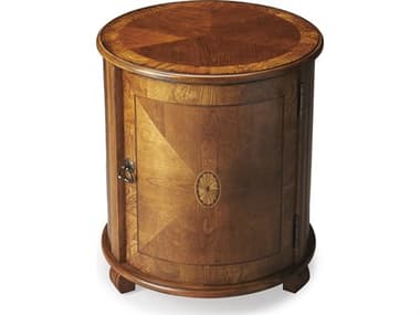 Butler Lawrie Round Wood Olive Ash End Table BT1260101