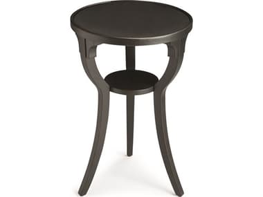Butler Dalton Round Wood Black Licorice End Table BT1328111