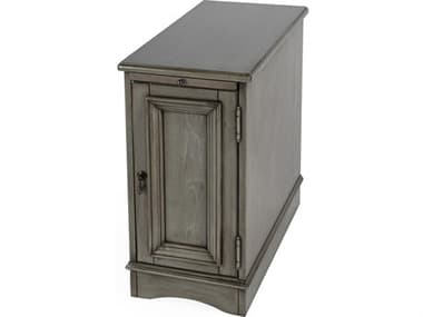 Butler Harling Rectangular Wood Silver Satin End Table BT1476148