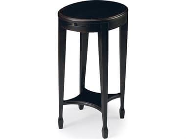Butler Arielle Oval Wood Plum Black End Table BT1483136