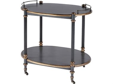 Butler Kathleen Wood Royal Pastel Blue Bar Cart BT1690483